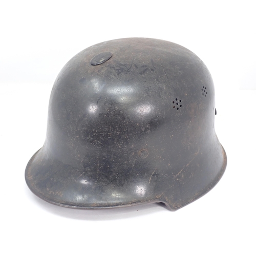 1295 - A German Helmet, a Soviet type Helmet, an American type Helmet, another Helmet, an RAF Cap and anoth... 