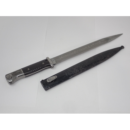 1300 - A German K98 Bayonet with later etching, Third SS Panzer Division Totenkopf