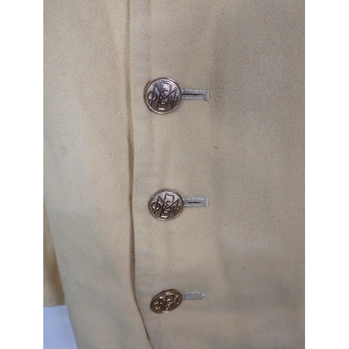 1373 - A Malton and District Otter Hounds yellow Waistcoat with complete set of brass M&DOH buttons