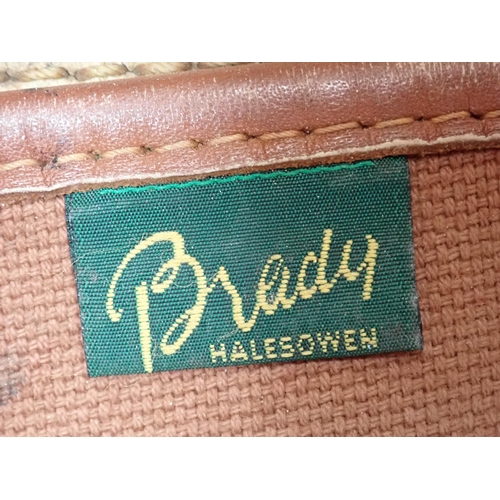 1407 - An old Brady canvas Game Bag 1ft 10in W