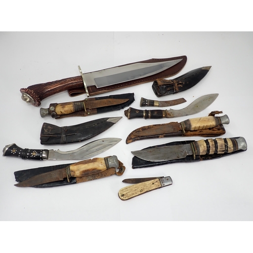 1417 - A WWII K98 Bayonet and various other Knives