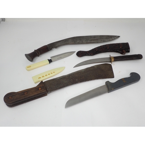 1417 - A WWII K98 Bayonet and various other Knives