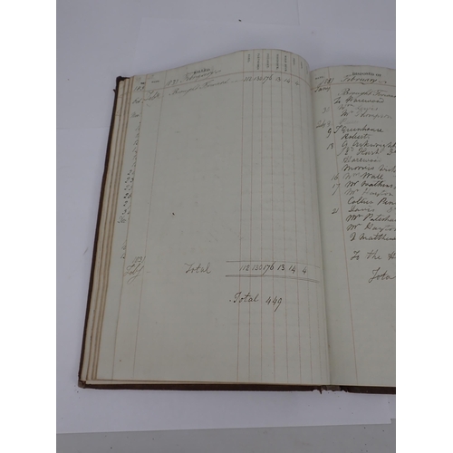 1424 - A tooled suede bound Game Diary from Hampton Court, Herefordshire from April 1826 to April 1843 by J... 