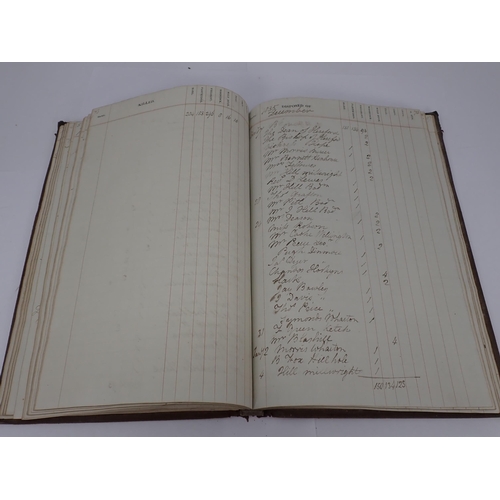 1424 - A tooled suede bound Game Diary from Hampton Court, Herefordshire from April 1826 to April 1843 by J... 