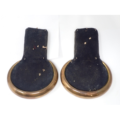 1491 - A pair of Victorian brass Royal Artillery Epaulettes and  pair of King's Crown Royal Artillery Epaul... 