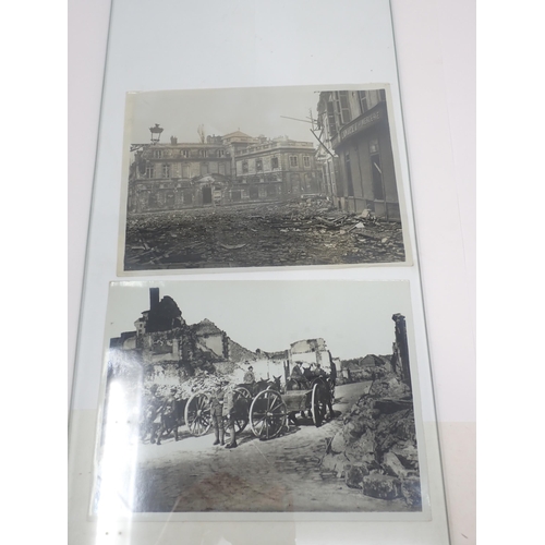 1283 - Twenty one WWI British Photographs of the Western Front, some with official titles to reverse includ... 