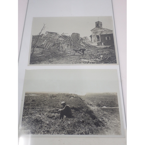 1283 - Twenty one WWI British Photographs of the Western Front, some with official titles to reverse includ... 