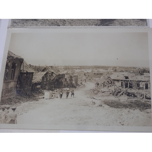 1283 - Twenty one WWI British Photographs of the Western Front, some with official titles to reverse includ... 