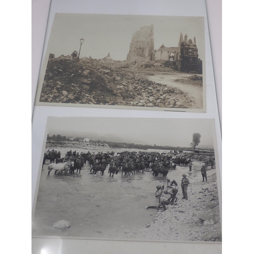 1285 - Twenty WWI British Photographs mainly of Western Front and with official photograph titles to revers... 