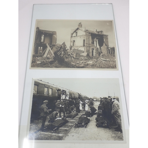 1285 - Twenty WWI British Photographs mainly of Western Front and with official photograph titles to revers... 