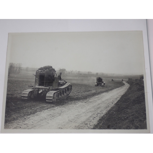 1285 - Twenty WWI British Photographs mainly of Western Front and with official photograph titles to revers... 