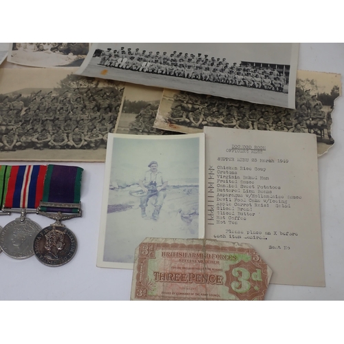 1477 - A Group of WWII Medal comprising 1939-45 Star, Italy Star, War and Defence Medals and a General Serv... 