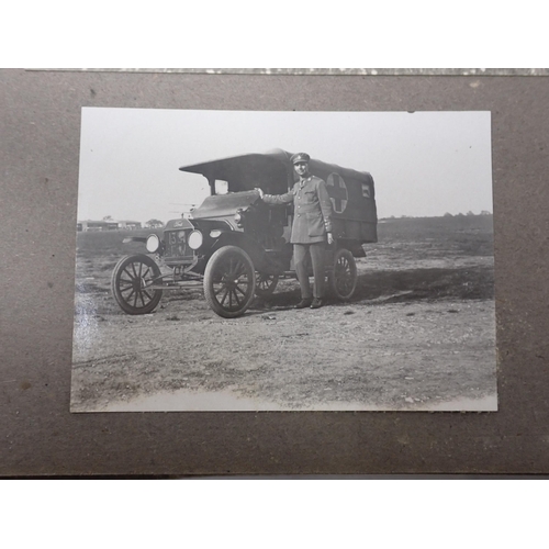 1479 - An interesting Royal Flying Corps Photograph Album showing WWI Personnel and Aircraft including a nu... 