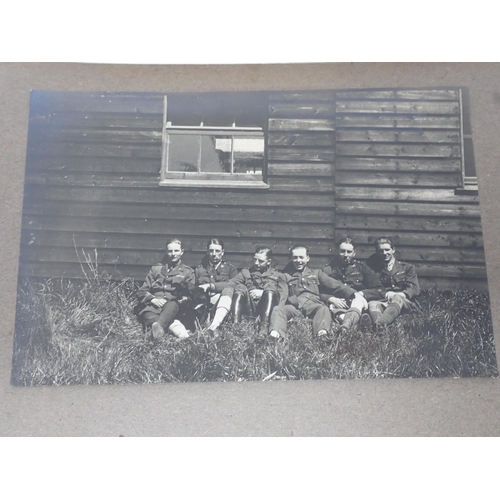 1479 - An interesting Royal Flying Corps Photograph Album showing WWI Personnel and Aircraft including a nu... 