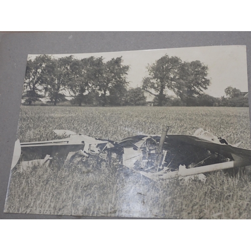 1479 - An interesting Royal Flying Corps Photograph Album showing WWI Personnel and Aircraft including a nu... 