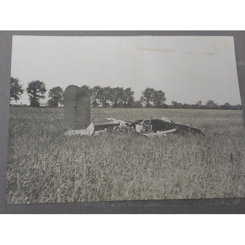 1479 - An interesting Royal Flying Corps Photograph Album showing WWI Personnel and Aircraft including a nu... 