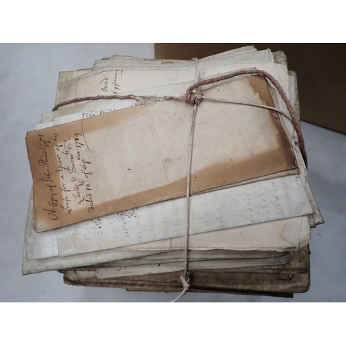 1139 - A bundle of handwritten on vellum, Leases, Mortgages, chiefly 18th Century, some A/F