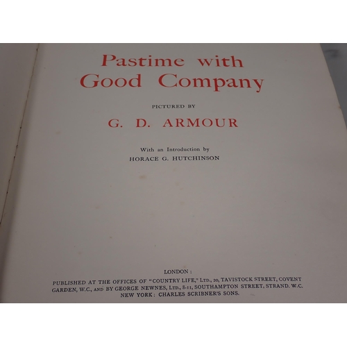 1003 - Pastime with Good Company, pictured by G.D. Armour, with an Introduction by Horace G. Hutchinson, wi... 