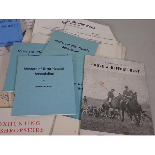 1007 - A quantity of Otter & Fox Hounds Ephemera including 