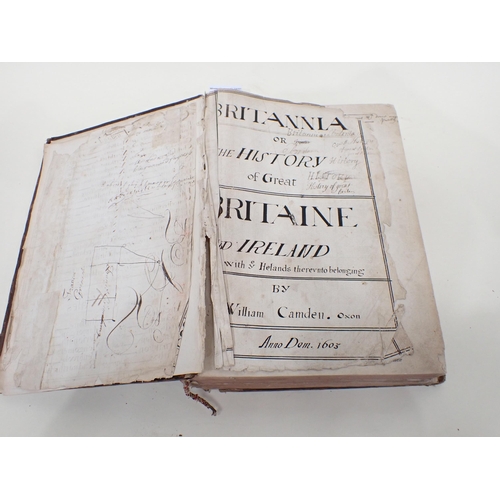 1025 - CAMDEN William, Britannia or The History of Great Britaine and Ireland, pub 1603, maps removed, page... 