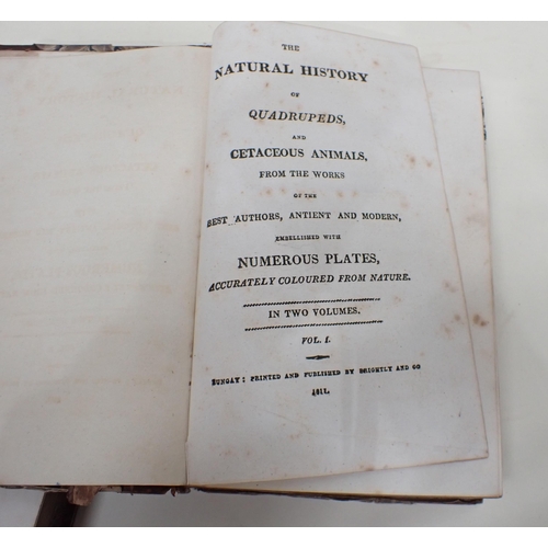 1028 - BRIGHTLY & Co, publisher, The Natural History of Quadrupeds and Cetaceous Animals from the works of ... 