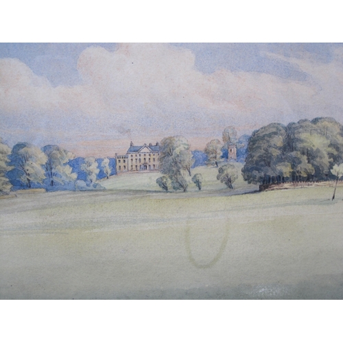 259 - ENGLISH SCHOOL, c. 1870. Views of Salperton Park, Gloucestershire, watercolour, 7½ x 21½ in; two (2)... 