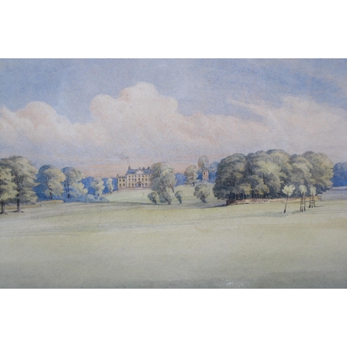 259 - ENGLISH SCHOOL, c. 1870. Views of Salperton Park, Gloucestershire, watercolour, 7½ x 21½ in; two (2)... 