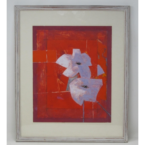 266 - ALASTAIR MICHIE RWA (1921-2008). Paper Roses, signed and inscribed on the reverse, oil on board, 14 ... 