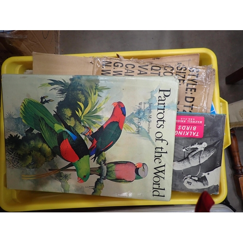 355 - Box of Books on birds and aviculture