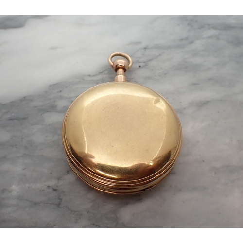 152 - An early 19th Century 18ct gold cased open faced Pocket Watch by GRANT Fleet Street, London, case wi... 