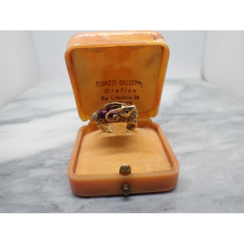 215 - An old 'Radiance Toffee' tin containing; filigree ram Ring, lady's Tissot Watch, Coral Earrings, Pea... 