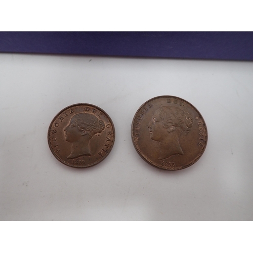 252 - A collection of English copper Coins, Charles II - George VI - 1/3 Farthing - Two Pence, to include ... 