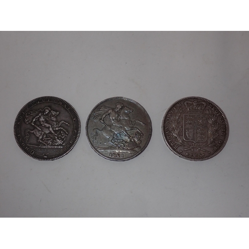 255 - Crowns, 1819 LIX, 1821 Secundo and 1844; (3)