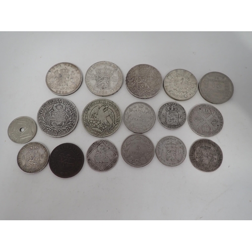 259 - A collection of mainly European silver Coins, to include a Brunswick-Luneburg 1690 1/3 Thaler, Bayer... 