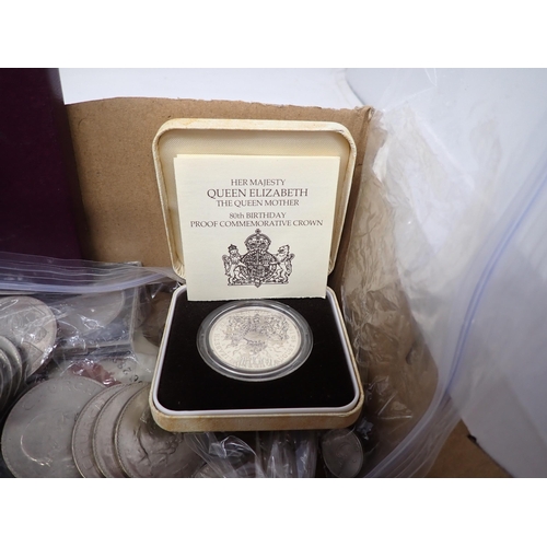 269 - A collection of mainly British Coins, to include a silver proof 1980 Crown in box of issue, and vari... 