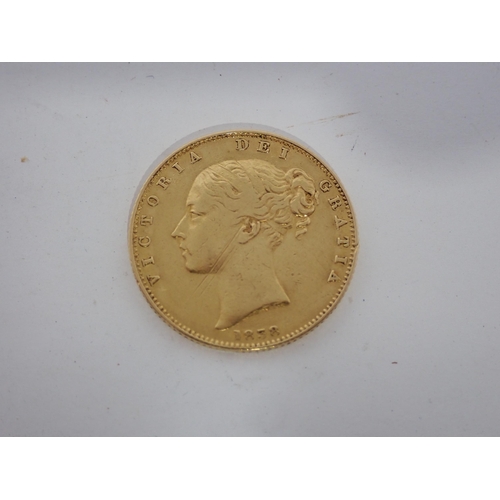 271 - A Queen Victoria 1838 gold shield back Sovereign