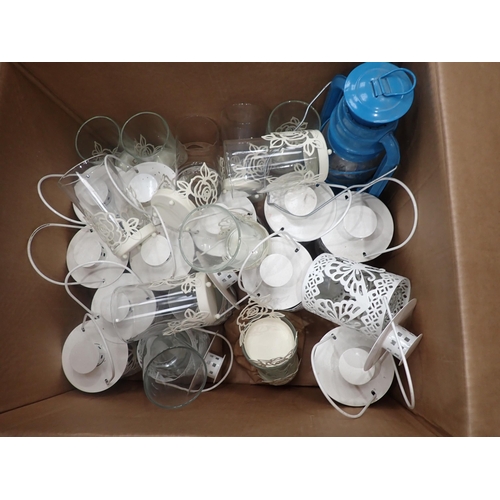 342 - Two boxes of Wash Bowls and Candle Holders