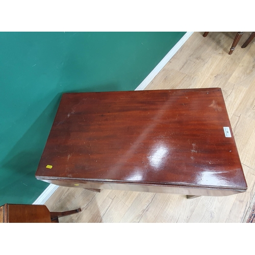 40 - A 19th Century mahogany Pembroke Table fitted frieze drawer and an Edwardian Sutherland Table with s... 