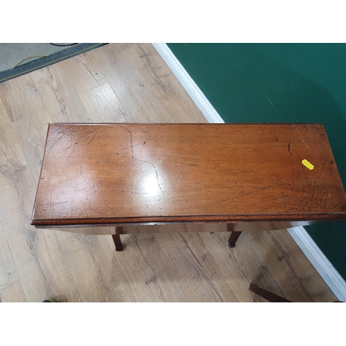 40 - A 19th Century mahogany Pembroke Table fitted frieze drawer and an Edwardian Sutherland Table with s... 