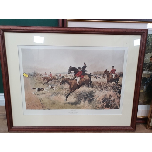 41 - A quantity of of framed Prints, including two hunting subjects , Ros Goody, 