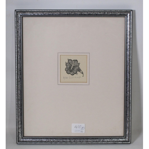 410 - ENID MARX. 'All my own work', wood engraving, pencil signed and numbered 25/25, 2½ x 3in; two other ... 