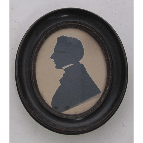 412 - A collection of 19th Century Silhouettes and Portrait Miniatures (qty)