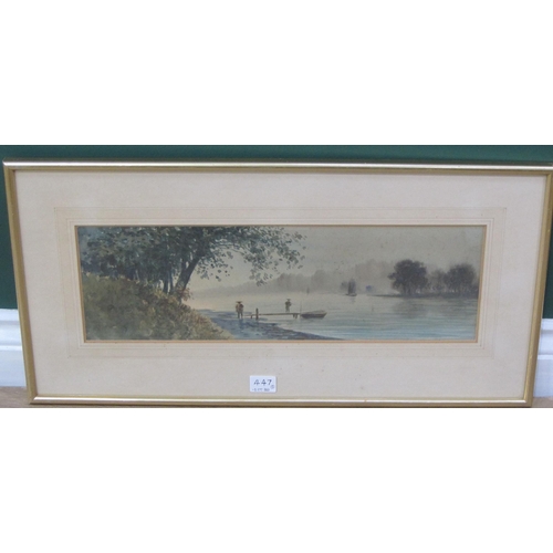 447 - N.C. WHEELER. Harbour View, signed watercolour, 12 x 14in; and two early 20th Century watercolours b... 