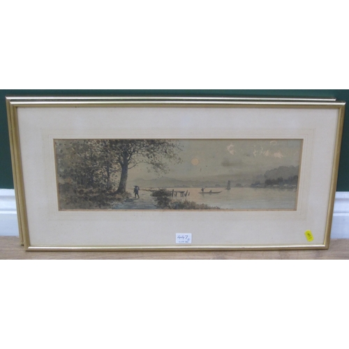 447 - N.C. WHEELER. Harbour View, signed watercolour, 12 x 14in; and two early 20th Century watercolours b... 