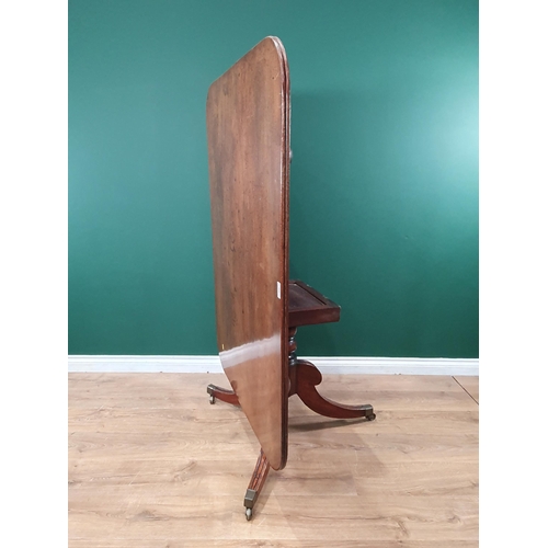 493 - A 19th Century mahogany Breakfast Table (Possibly later Top), 4ft 5