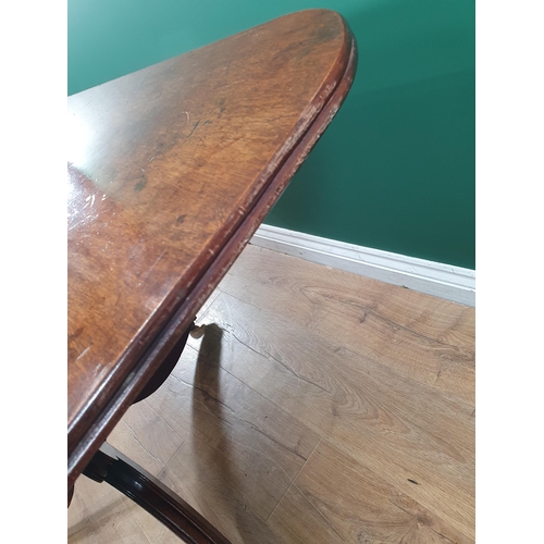 493 - A 19th Century mahogany Breakfast Table (Possibly later Top), 4ft 5