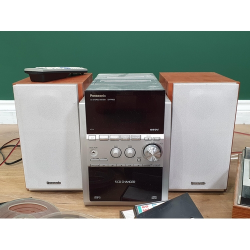 519 - A Panasonic Cd Stereo System, an Amstrad Stereo Cassette Deck Model 6000, and a quantity of Cassette... 