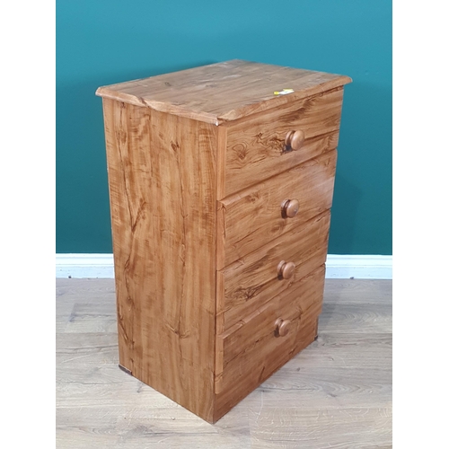 542 - A modern Chest of four Drawers, 1ft 11in W x 2ft 11in H