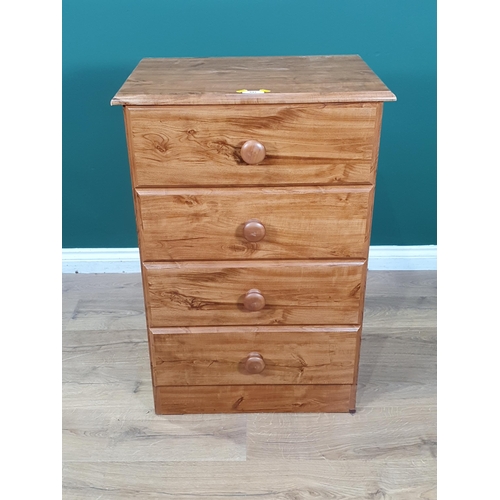 542 - A modern Chest of four Drawers, 1ft 11in W x 2ft 11in H