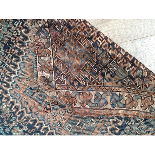 547 - Two old Persian Saddle Bag Rugs 2ft x 1ft 11in